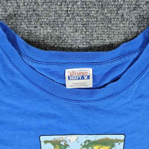 Vintage‎ BMW Internet Riders Long Sleeve T Shirt Blue Mens 2XL Hanes Beefy Tech - Picture 2 of 7
